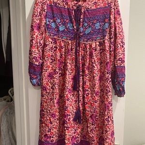 Beautiful long sleeve full length dress size L